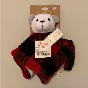 NWT LILA & JACK Bear with Scarf Plaid Lovey